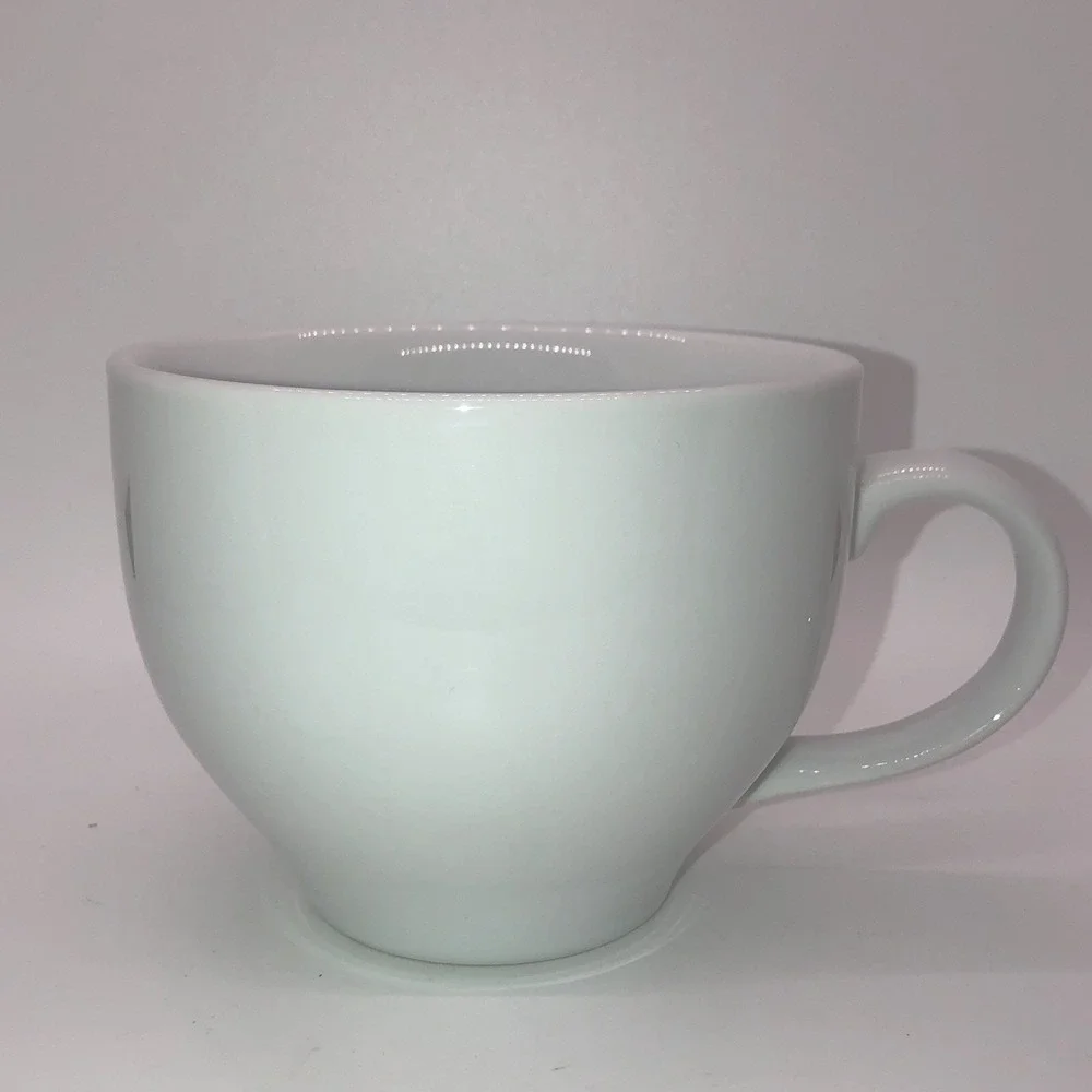 Pottery Barn Great White Large Oversized Jumbo Mug 4" x 5" - Picture 1 of 5